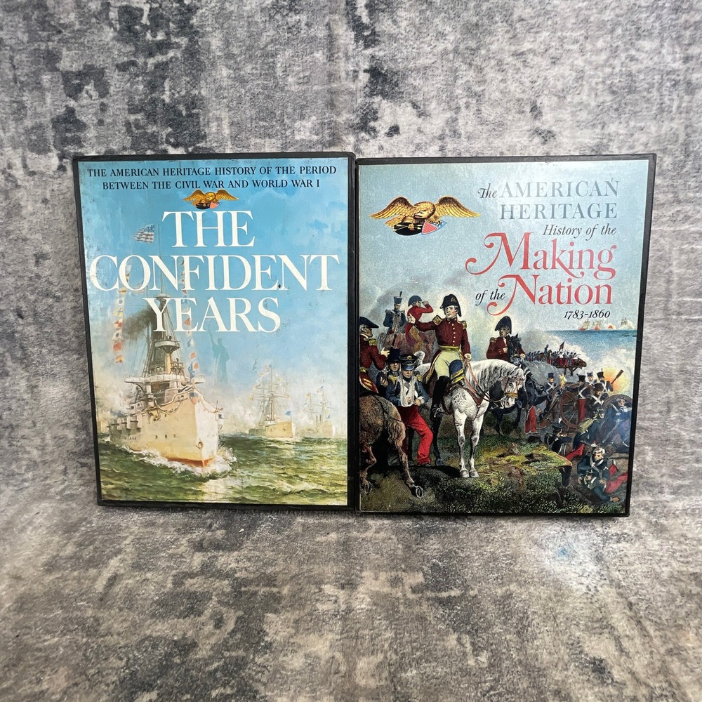 The American Heritage History 2 Vol Book Set Making Nation Confident Years